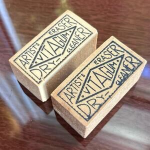 Vintage Vitagum No. 3 Dry Cleaner Artist Eraser - Set of 2